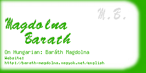 magdolna barath business card
